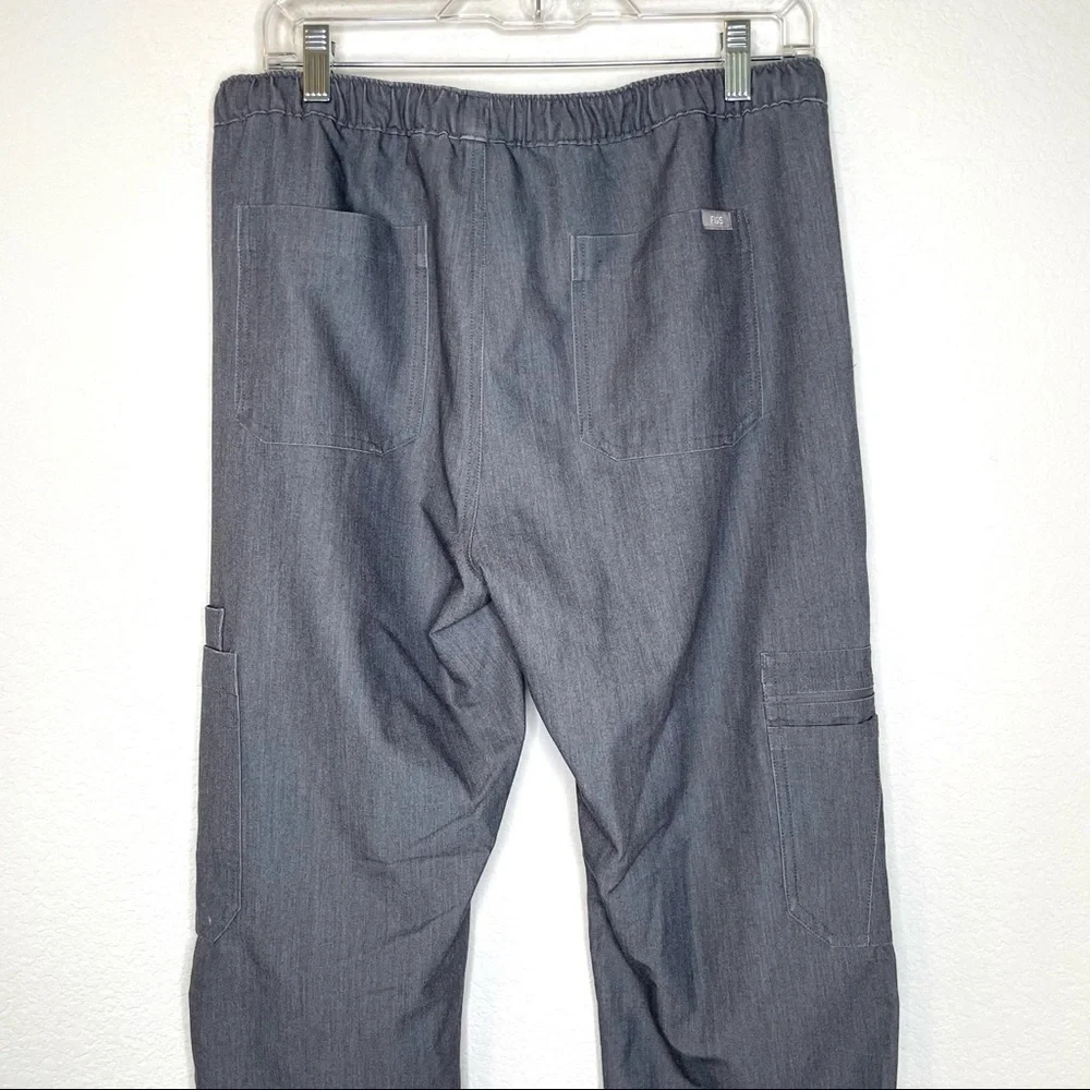 Figs Cairo cargo heather gray scrub pants sz medium
